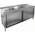 Стол закрытый с двумя мойками НСЗК2М-17/7Б