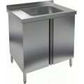 Стол закрытый с моечной ванной НСЗ1М-8/7Б