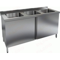 Стол закрытый с тремя мойками НСЗ3М-16/6Б