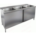 Стол закрытый с тремя мойками НСЗ3М-17/6Б