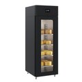 Холодильный шкаф Polair CS107 Cheese black (со стеклянной дверью)