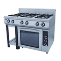 Плита газовая 6-горелочная Ф6ПДГ/800 (с комбинированноой духовкой)