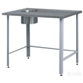 Стол производственный для сбора отходов (отверстие слева) СПСО-Л-1-0,7/1,2