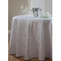 Скатерть круглая Astinn Barocco Scandinavia (белая) D=110 см (подгиб 1 см)