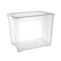 Контейнер 555х390х435 мм с крышкой прозрачный