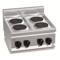 Плита электрическая 4-конфорочная 600 серии Berto's E6P4B