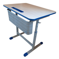 Стол ученический "Киташка -1" одноместный регулируемый,объемный фронтон, с регулировкой наклона столешницы