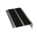 Алюминиевый угол с 2мя резиновыми вставками (1330 мм, черная)