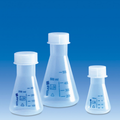 Колба коническая 500 мл,с дел.,с навинч.крышкой,п/п,уп.6 шт.
