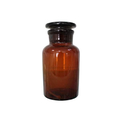 Склянка лабораторная 30 мл из темного стекла с широкой горловиной и притертой пробкой, уп. 12/144 шт