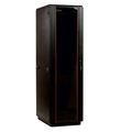 Шкаф телекоммуникационный напольный 33U (600х600) дверь стекло черный
