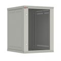 Шкаф телекоммуникационный настенный разборный 15U (600х650) дверь стекло