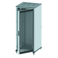 Напольный шкаф 38U 800х1200 двери перф/перф укомпл вводом и загл RAL 9005
