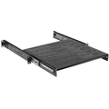 Полка 19дюйм выдвижная  глубиной 400 мм черная