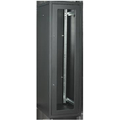 Шкаф LINEA E 33U 600х600мм двери 2шт стекло и металл серый