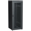 Шкаф сетевой 19дюйм ITK LINEA N 38U 600х800 мм стеклянная передняя дверь, задняя металлическая черный