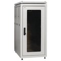 Шкаф сетевой 19дюйм ITK LINEA N 47U 600х800 мм стеклянная передняя дверь, задняя металлическая серый