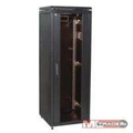 Шкаф сетевой 19дюйм LINEA N 28U 600х1000 мм металлическая передняя дверь черный