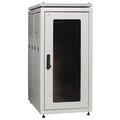 Шкаф сетевой 19дюйм LINEA N 42U 600х1000 мм стекл дверь задняя перф серый