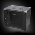 Настенный шкаф 19дюйм - 12U - 600x625x609 мм - стеклянная дверь