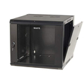 Настенный шкаф 19дюйм - 9U - 600x525x476 мм - стеклянная дверь