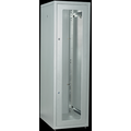 Шкаф LINEA E 33U 600х800мм двери 2шт стекло и металл серый