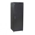 Шкаф сетевой 19дюйм LINEA N 38U 600х1000 мм металлическая передняя дверь черный