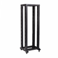 Стойка 19дюйм двухрамная 37U 600x600 на роликах черная