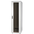 Шкаф напольный 19дюйм18U 896х600х800мм (ВхШхГ) дверь стекл с бок вставками чер