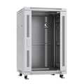 Шкаф настенный 19 дюймовый SD2 18U 871x600х500 трехсекционный серый (собранный)