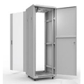 Шкаф напольный 19дюйм 33U 1563х800х800мм (ВхШхГ)перед и задн двери сталь серый