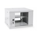 Шкаф настенный 19 дюймовый SJ2 10 U 515x600х500 серый (собранный)