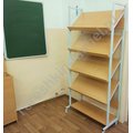 Стеллаж односторонний демонстрационный на металлокаркасе