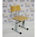 Стул детский дошкольный регулируемый по высоте №1-3 на металлокаркасе 20х20 фанера эргономичной формы