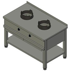 Газовая вок-плита большая KSW 02 8785