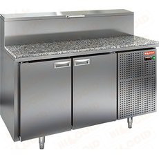Стол холодильный для пиццы HiCold PZ2-11/GN (каменная столешница)