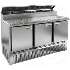 Стол холодильный для пиццы HiCold PZE1-111/GN (каменная столешница)