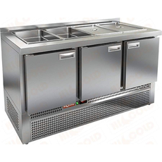 Стол холодильный для салатов HiCold SLE3-111GN (без крышки)