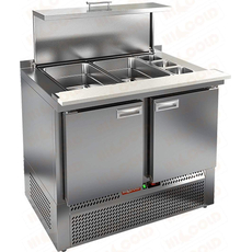 Стол холодильный для салатов HiCold SLE3-11GN (полипропилен)