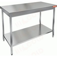 Стол разделочный центральный с полкой (столешница 1мм) НСО-14/7П-1