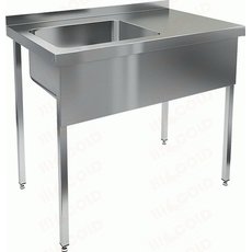 Ванна моечная цельнотянутая НСО1М-10/6БП(БЛ) с одной мойкой