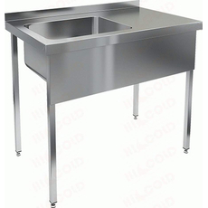 Ванна моечная цельнотянутая НСО1М-10/7БП(БЛ) с одной мойкой