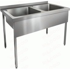 Ванна моечная цельнотянутая НСО2М-10/6Б с двумя мойками