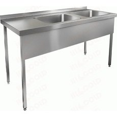 Ванна моечная цельнотянутая НСО2М-14/6Б с двумя мойками