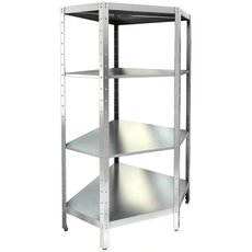 Стеллаж кухонный угловой со сплошными полками НСКУВ-5/5