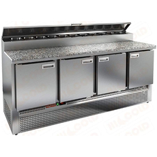 Стол холодильный для пиццы HiCold PZE1-1111/GN (каменная столешница)