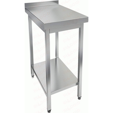 Стол пристенный с бортом и полкой НСО-5/7БП