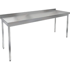 Стол пристенный с бортом (столешница 1мм) НСО-19/7Б-1