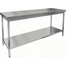 Стол разделочный центральный с полкой (столешница 1мм) НСО-18/6П-1