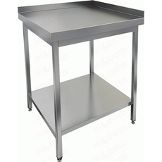 Стол угловой с двумя бортами и полкой (столешница 1мм) НСО-7/6ББП-1